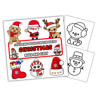 Christmas Coloring Book for Toddlers by LunaCat Color