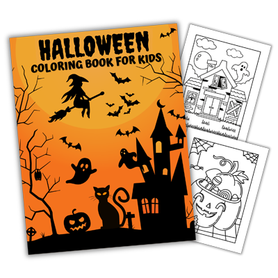 Halloween Coloring Book for Kids by LunaCat Color