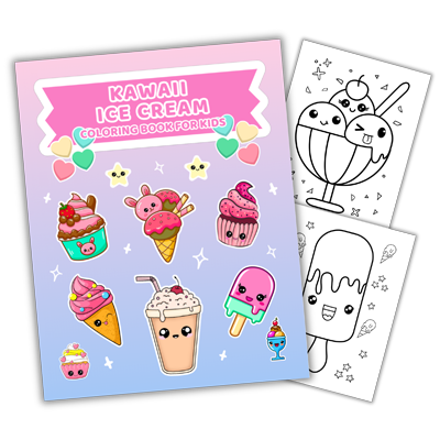 Kawaii Ice Cream by LunaCat Color