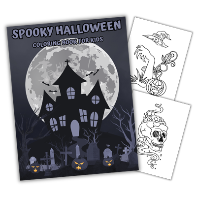 Spooky Cute Halloween Coloring Book for Kids by LunaCat Color