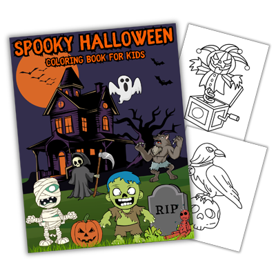 Spooky Cute Halloween Coloring Book for Kids by LunaCat Color