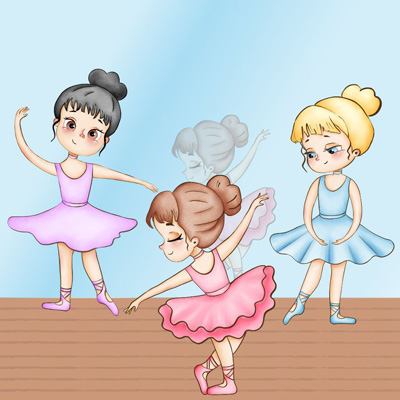 Dancers Themed Coloring Books